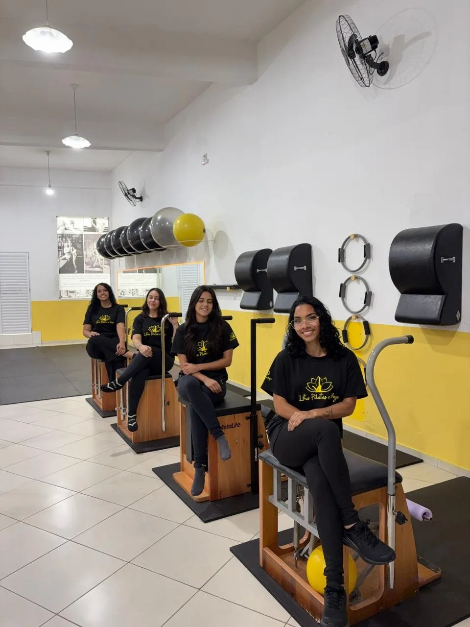 Equipe Lótus nos aparelhos Wunda Chair